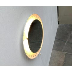 Mid-Century German Illuminated Mirror by Ernest Igl for Hillebrand Lighting, 60s