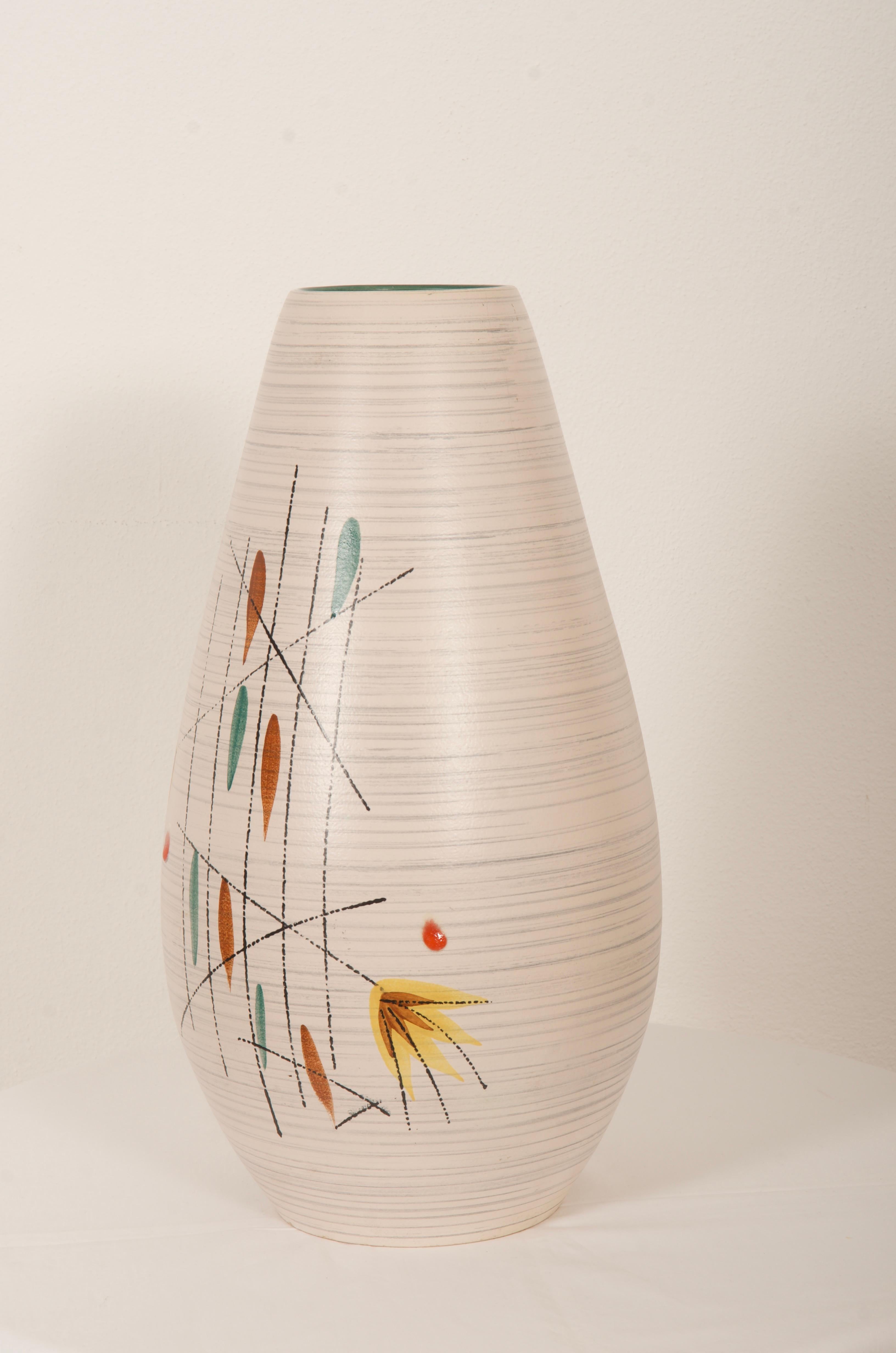 Mid-Century Modern Mid-Century German Large Floor Vase For Sale