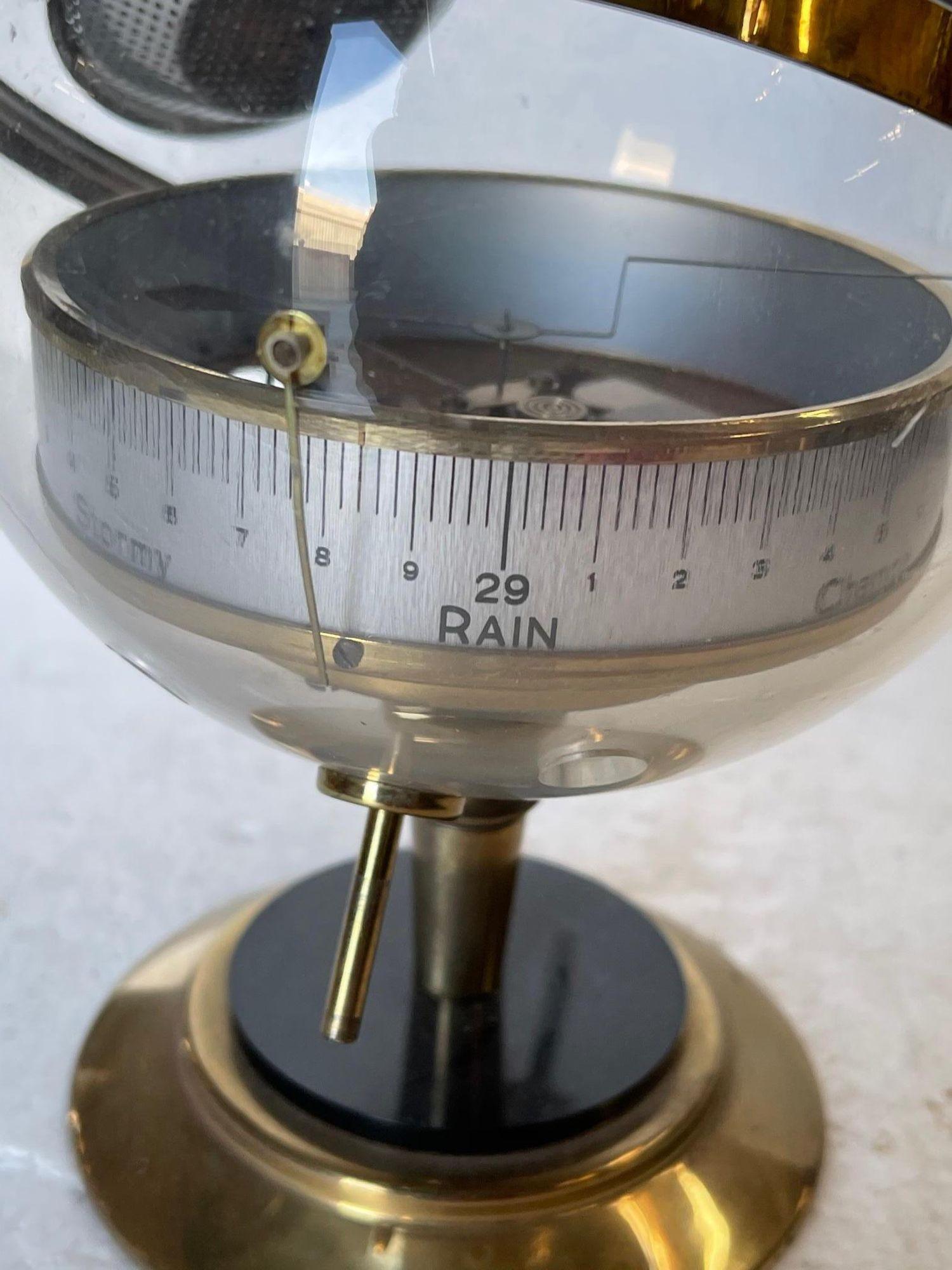 Brass Mid Century German Made Weather Station Relative Hygrometer, Circa 1960 For Sale