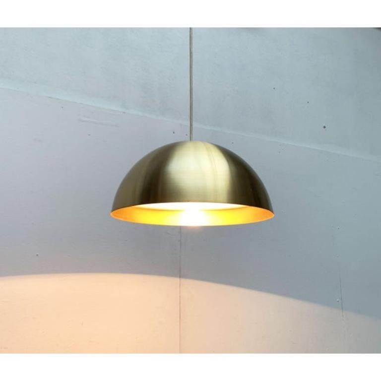Mid-Century German Minimalist Brass Dome Pendant from Beisl, 1960s For Sale 2