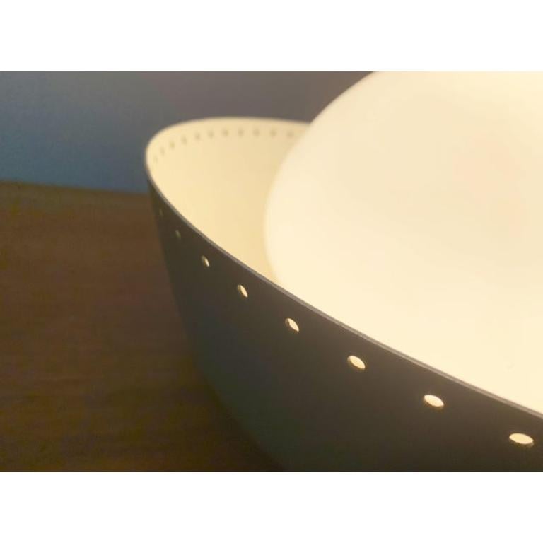 Lámpara de techo minimalista alemana de mediados de siglo de Bega Metal en venta