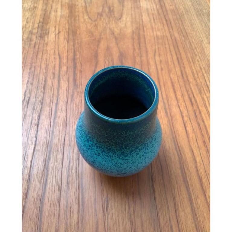 Mid-Century German Minimalist Ceramic Vase from Karlsruher Majolika, 1960s For Sale 5
