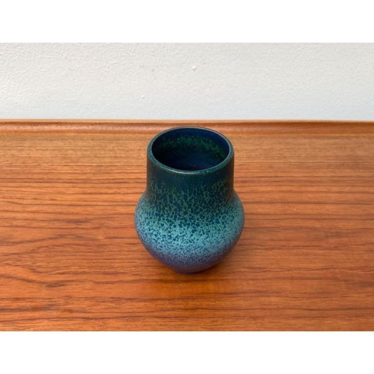 Mid-Century German Minimalist Ceramic Vase from Karlsruher Majolika, 1960s For Sale 3