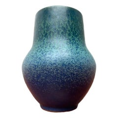 Mid-Century German Minimalist Ceramic Vase from Karlsruher Majolika, 1960s