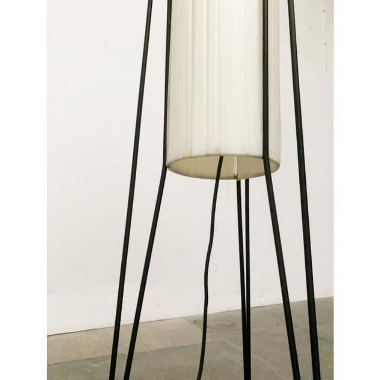 Mid-Century moderno Lampada da terra minimalista tedesca di metà secolo di Hesse Leuchten, anni '60 in vendita