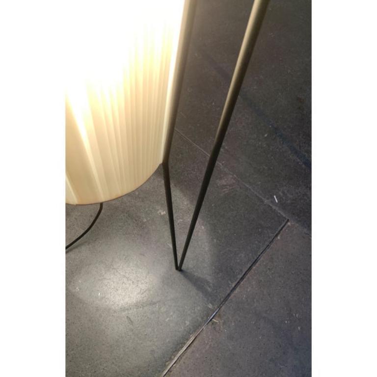 Metallo Lampada da terra minimalista tedesca di metà secolo di Hesse Leuchten, anni '60 in vendita