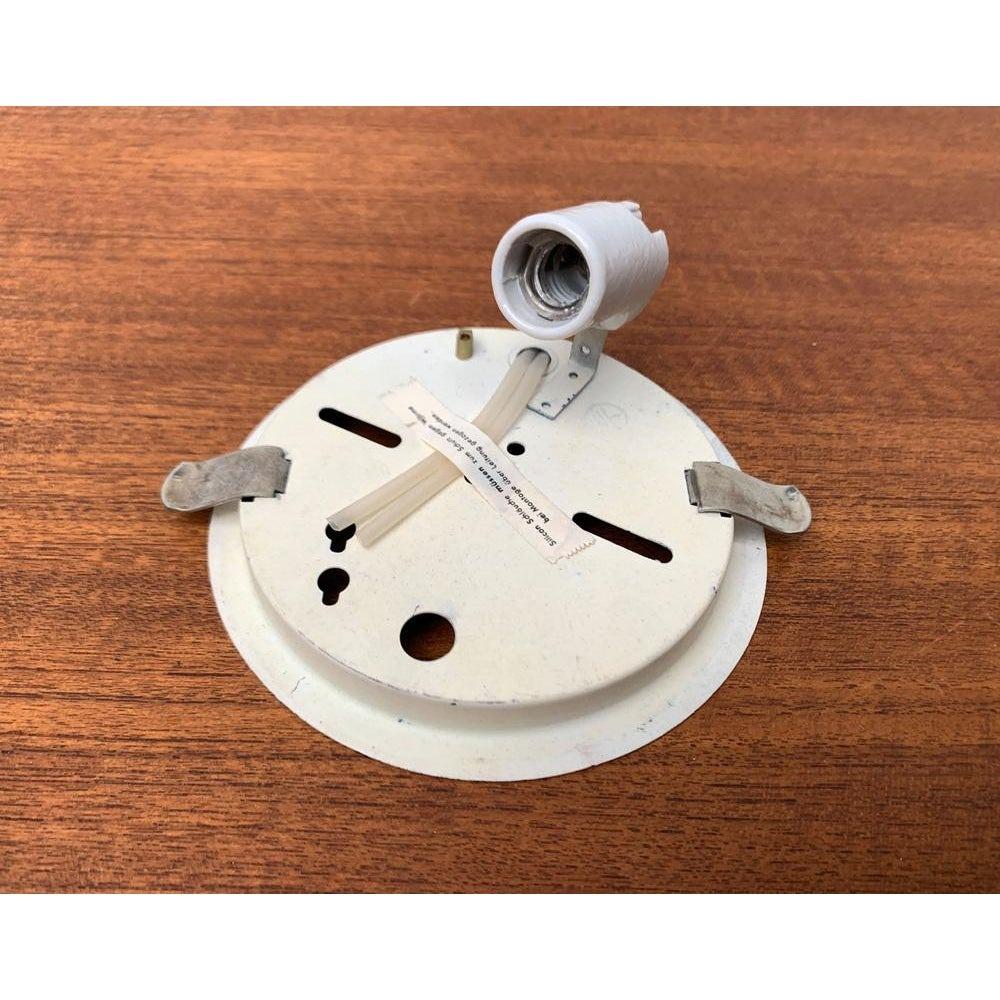 XX secolo Lampada da soffitto o da parete in vetro minimalista tedesca di metà secolo di Bigli, anni '60 in vendita