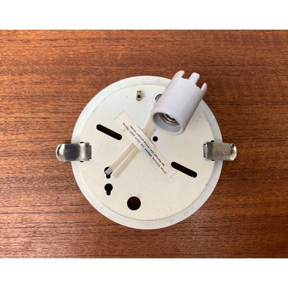 Metallo Lampada da soffitto o da parete in vetro minimalista tedesca di metà secolo di Bigli, anni '60 in vendita