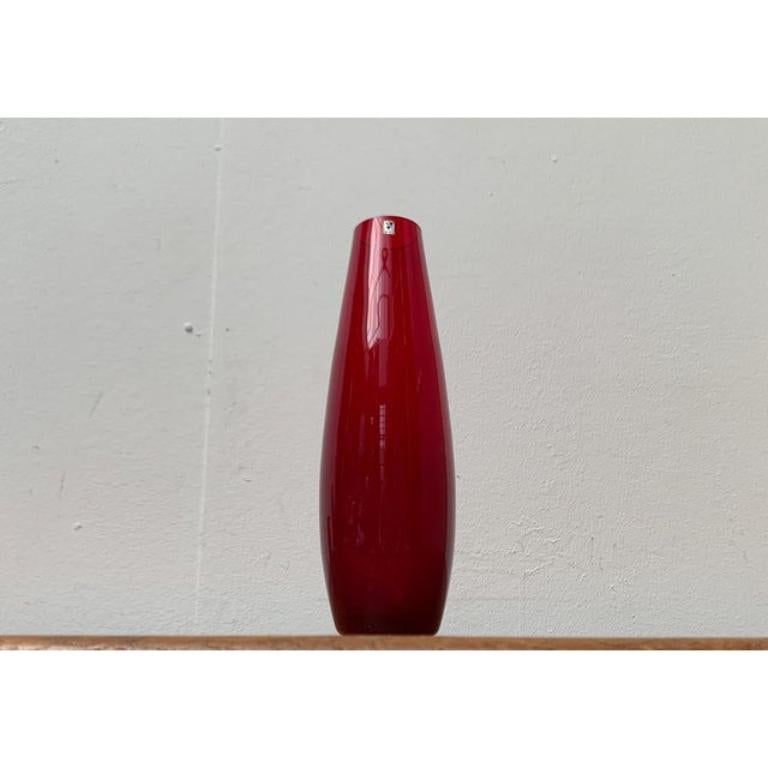 Mid-Century German Minimalist Glass Vase from Gral, 1960s For Sale 5