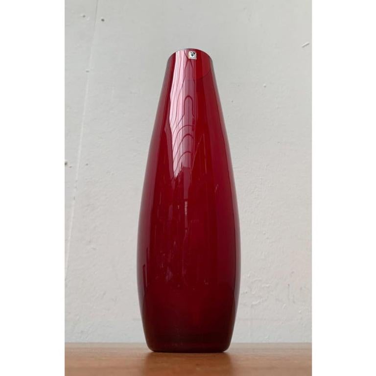 Mid-Century German Minimalist Glass Vase from Gral, 1960s For Sale 7