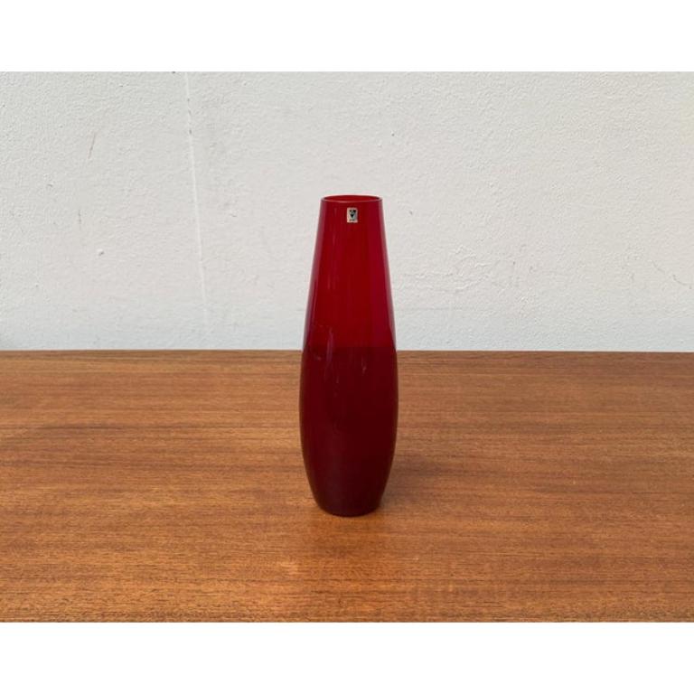 Mid-Century Modern Mid-Century German Minimalist Glass Vase from Gral, 1960s For Sale