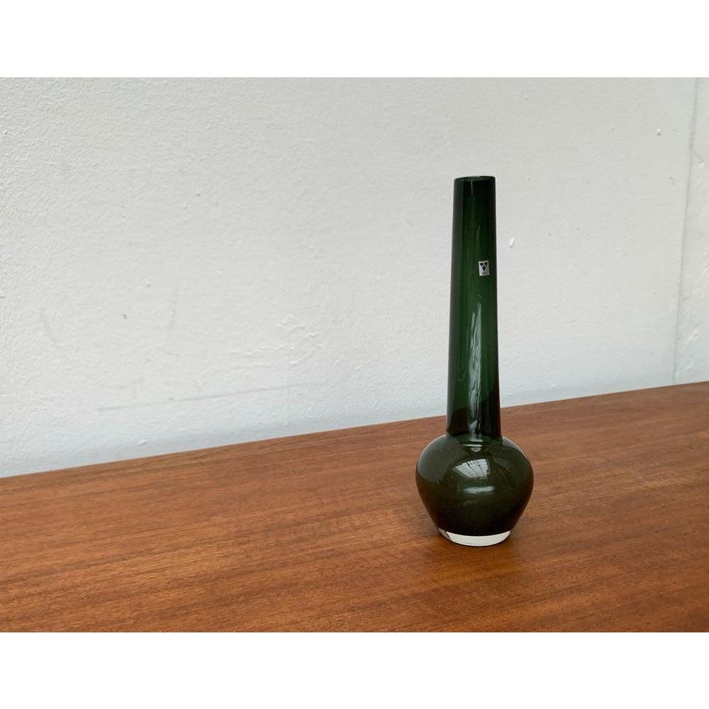20th Century Mid-Century German Minimalist Glass Vase from Gral, 1960s For Sale