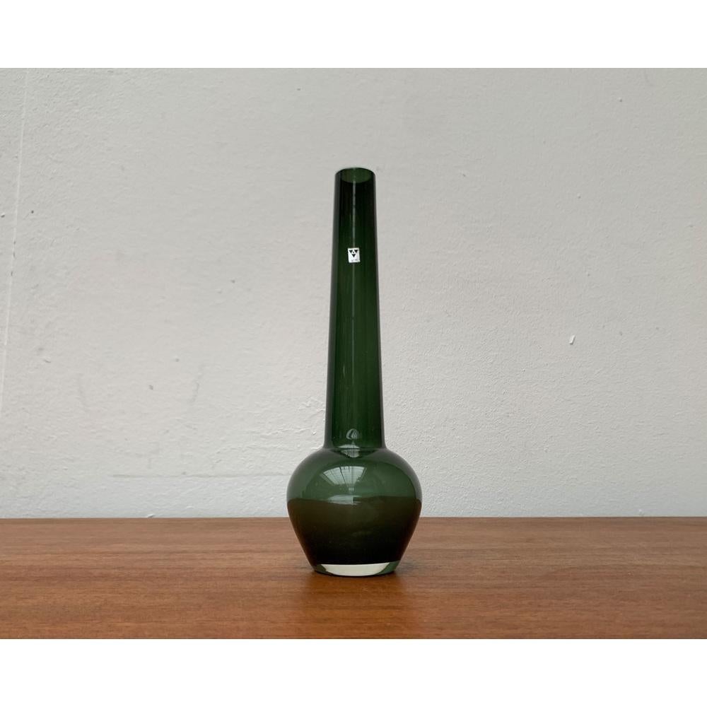 Mid-Century German Minimalist Glass Vase from Gral, 1960s For Sale 1