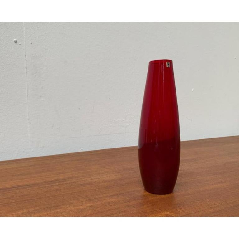 Mid-Century German Minimalist Glass Vase from Gral, 1960s For Sale 4