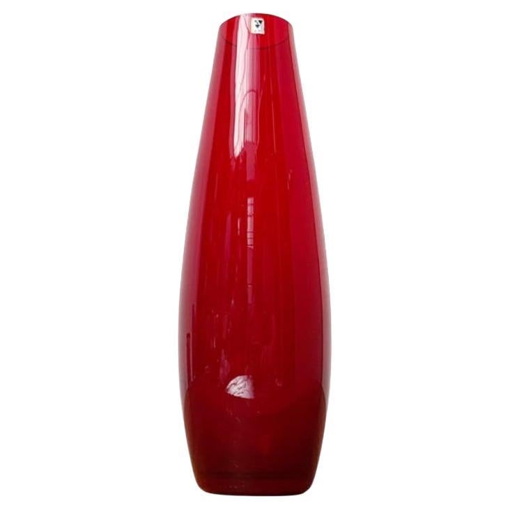 Vaso in vetro minimalista tedesco di metà secolo di Gral Glass, anni '60
