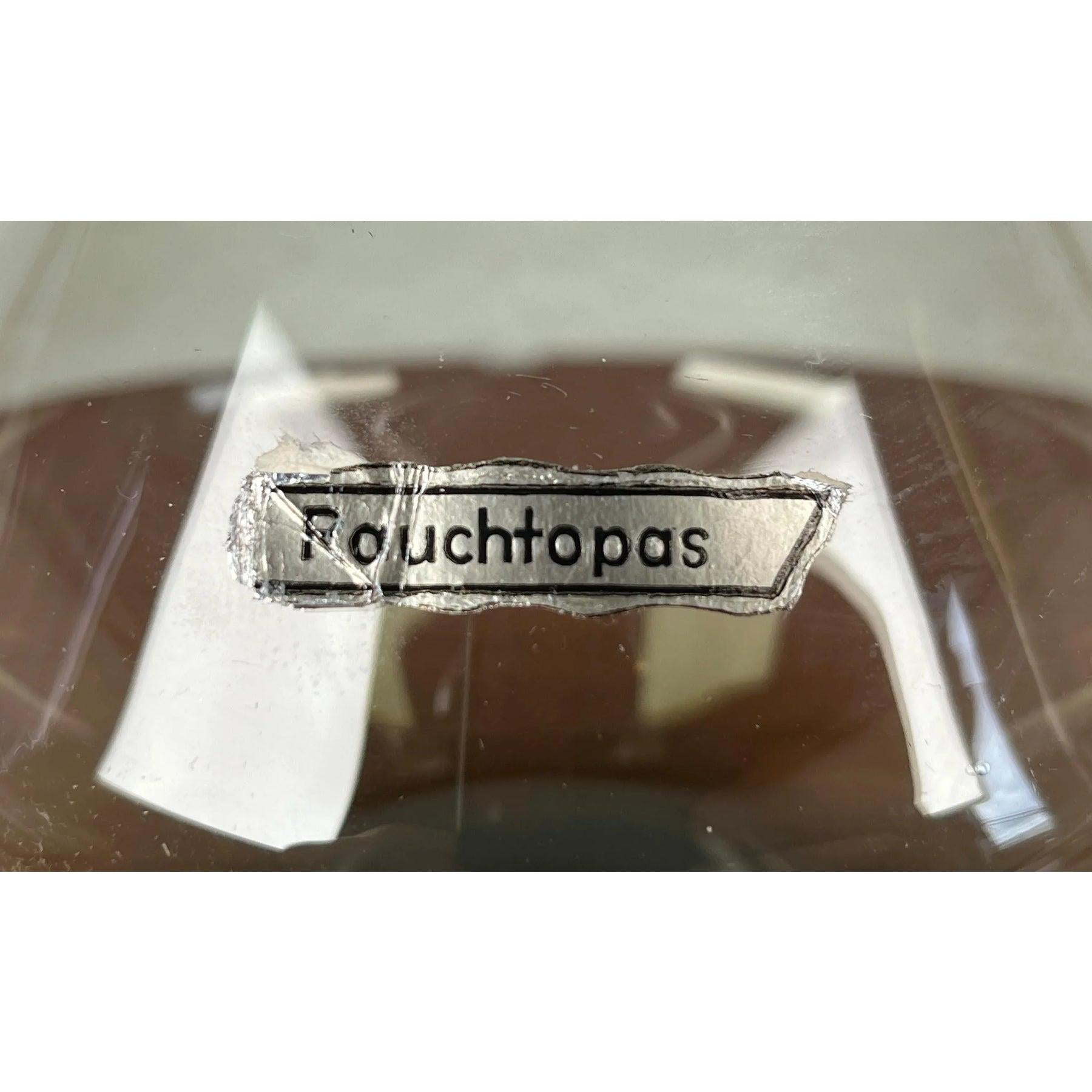 Mid-Century German Minimalist Glass Vase Rauchtopas, 1960s For Sale 6