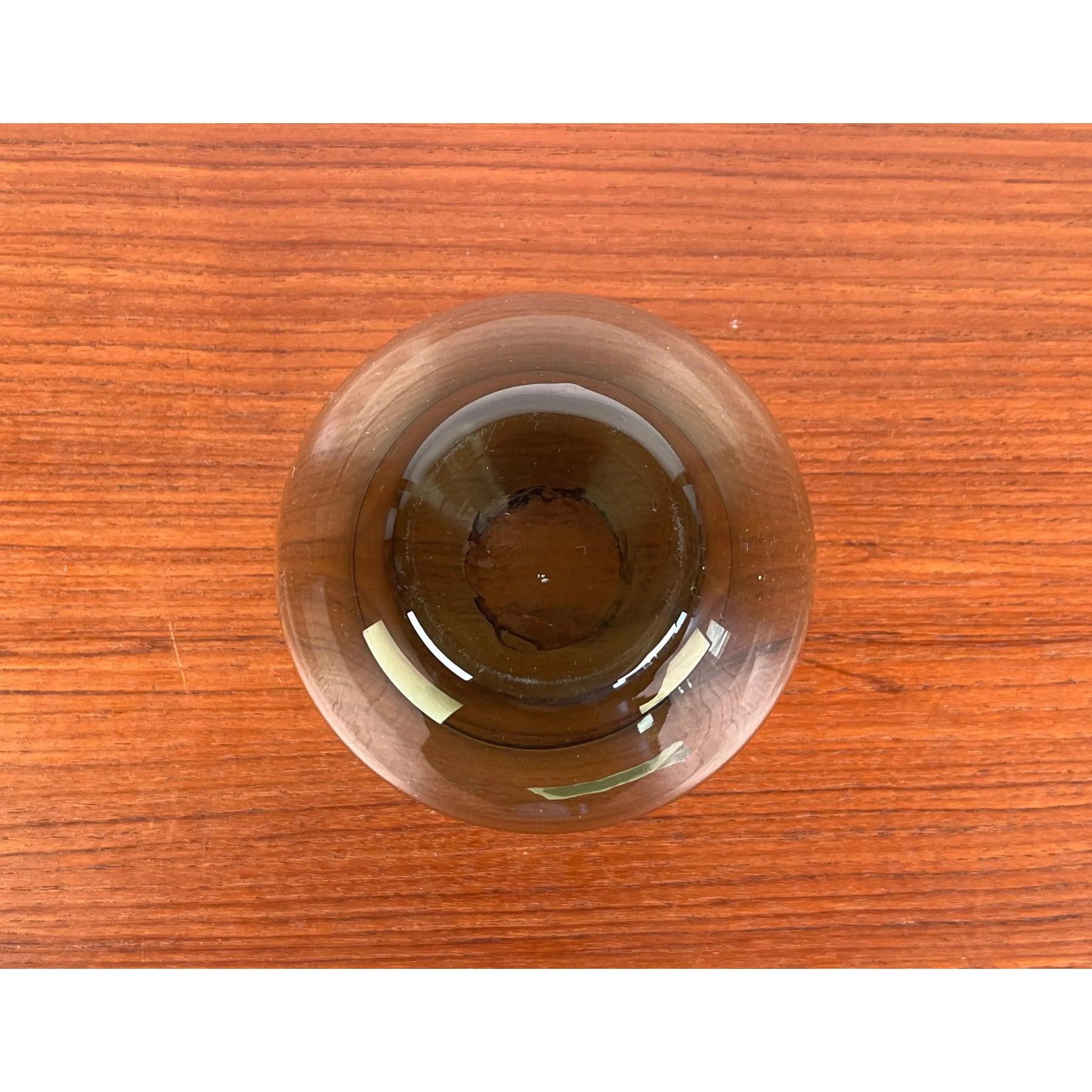 Mid-Century German Minimalist Glass Vase Rauchtopas, 1960s For Sale 2
