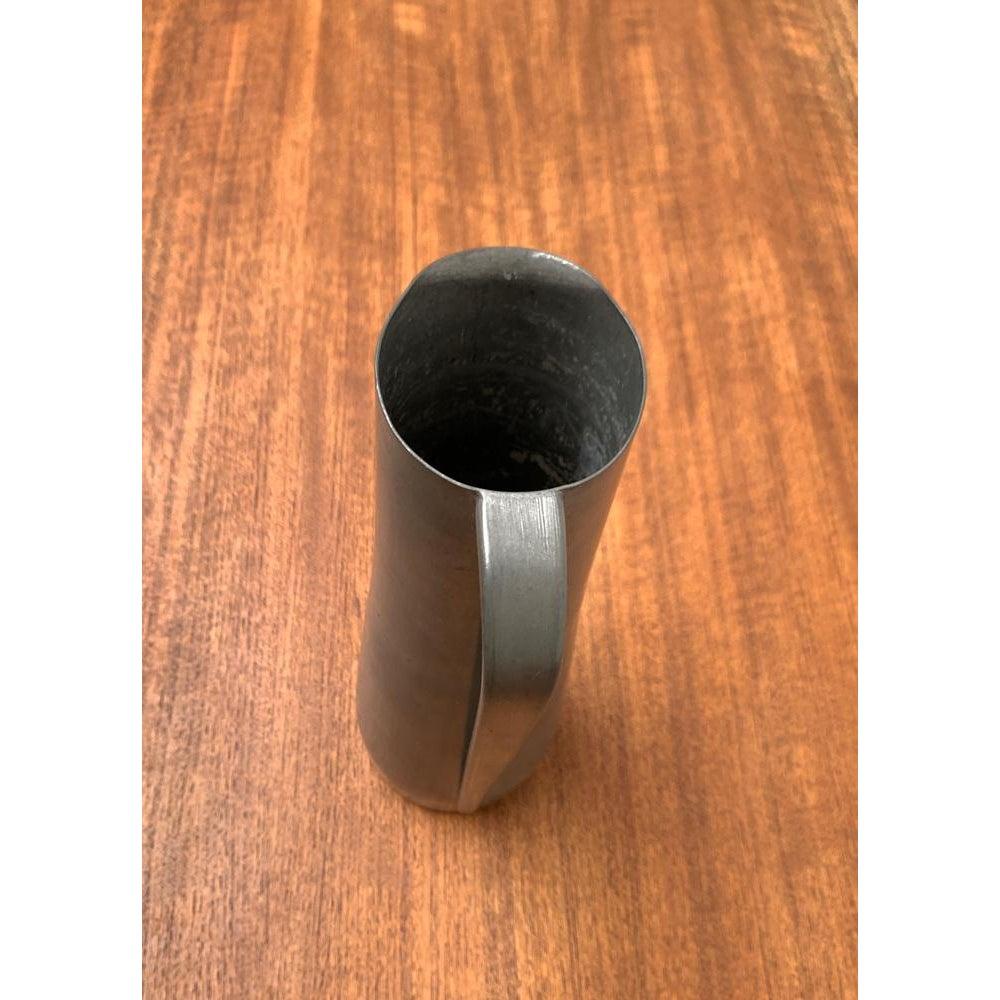 Mid-Century German Minimalist Metal Carafe Vase by Harald Buchrucker, 1960s (Metall) im Angebot