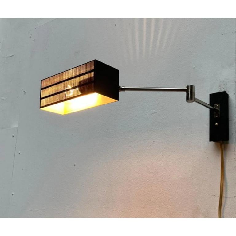 Lámpara de Pared Modelo Flamingo Minimalista Alemana de Mediados de Siglo, Bur, Años 60 en venta 4