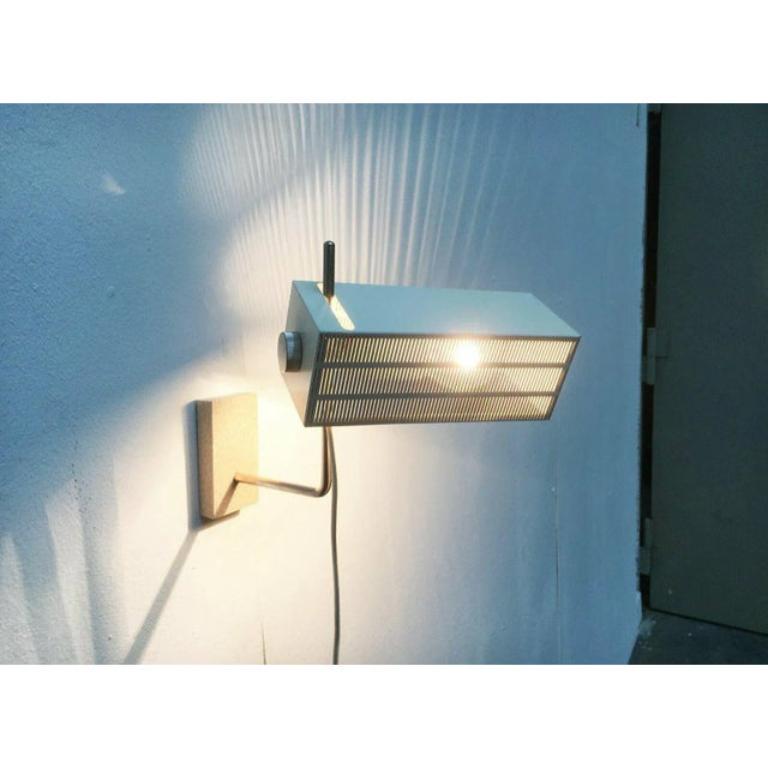 Lámpara de Pared Modelo Flamingo Minimalista Alemana de Mediados de Siglo, Bur, Años 60 Metal en venta