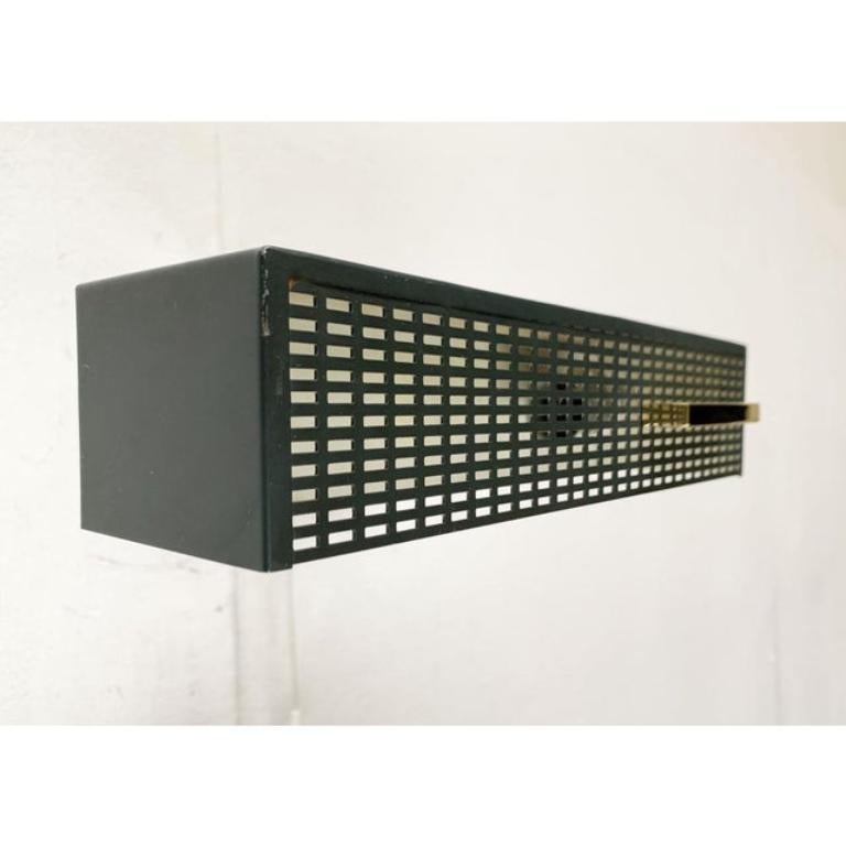 Lampada da parete perforata minimalista tedesca di metà secolo, anni '60 in vendita 3