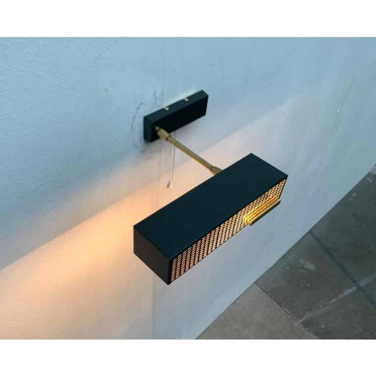 Lampada da parete perforata minimalista tedesca di metà secolo, anni '60 in vendita 4