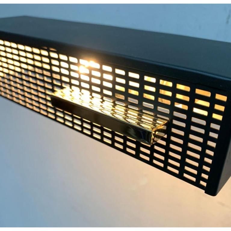 XX secolo Lampada da parete perforata minimalista tedesca di metà secolo, anni '60 in vendita