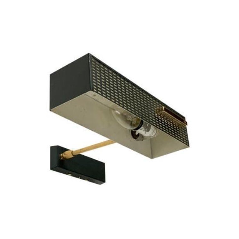Lampe murale perforée minimaliste allemande du milieu du siècle dernier, années 1960