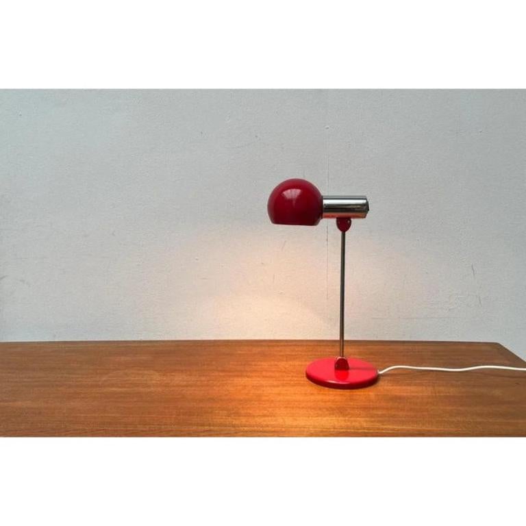 Mid-Century Modern Mid-Century German Minimalist Space Age Model 6654 Table Lamp, 1960s For Sale