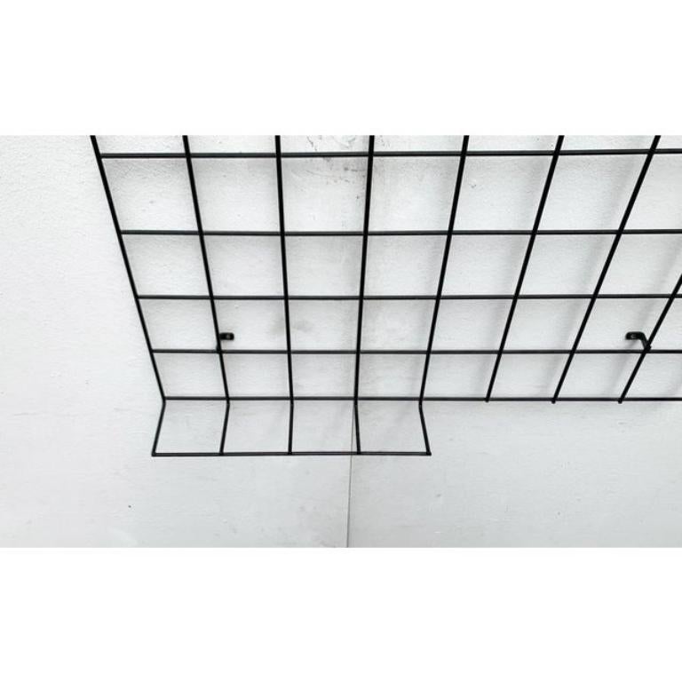 Metal Mid-Century German Minimalist String Coat Rack, 1960s For Sale