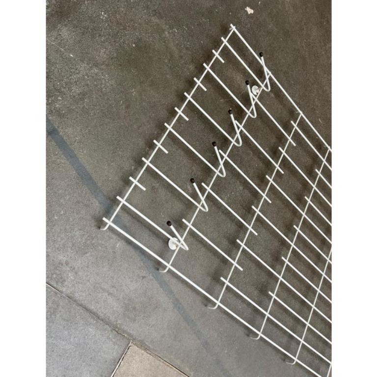 Metal Mid-Century German Minimalist String Coat Rack 1960s For Sale