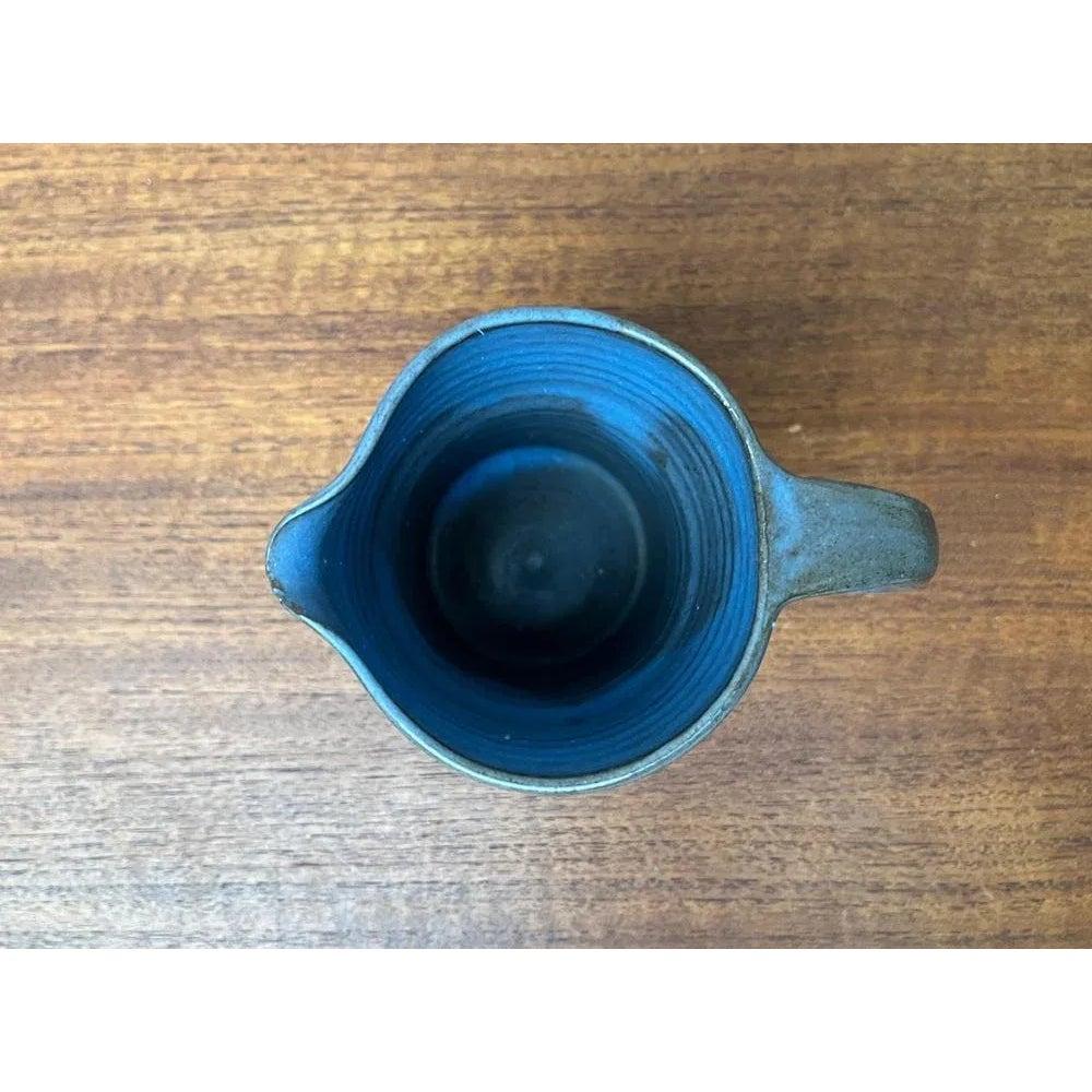 Mid-Century German Minimalist Studio Pottery Carafe Vase 1960s For Sale 4