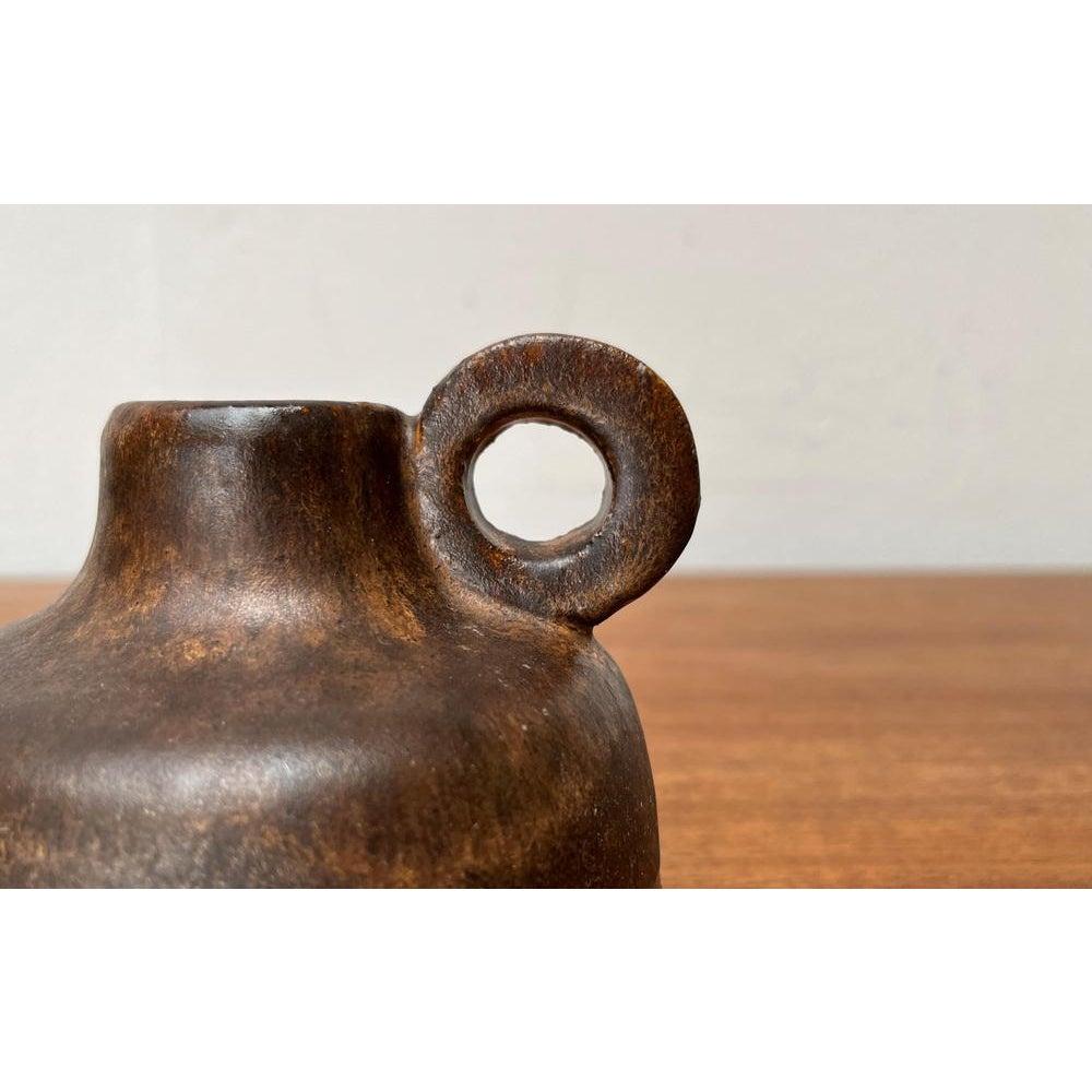 Mid-Century German Minimalist Studio Pottery Carafe Vase, 1960s For Sale 4