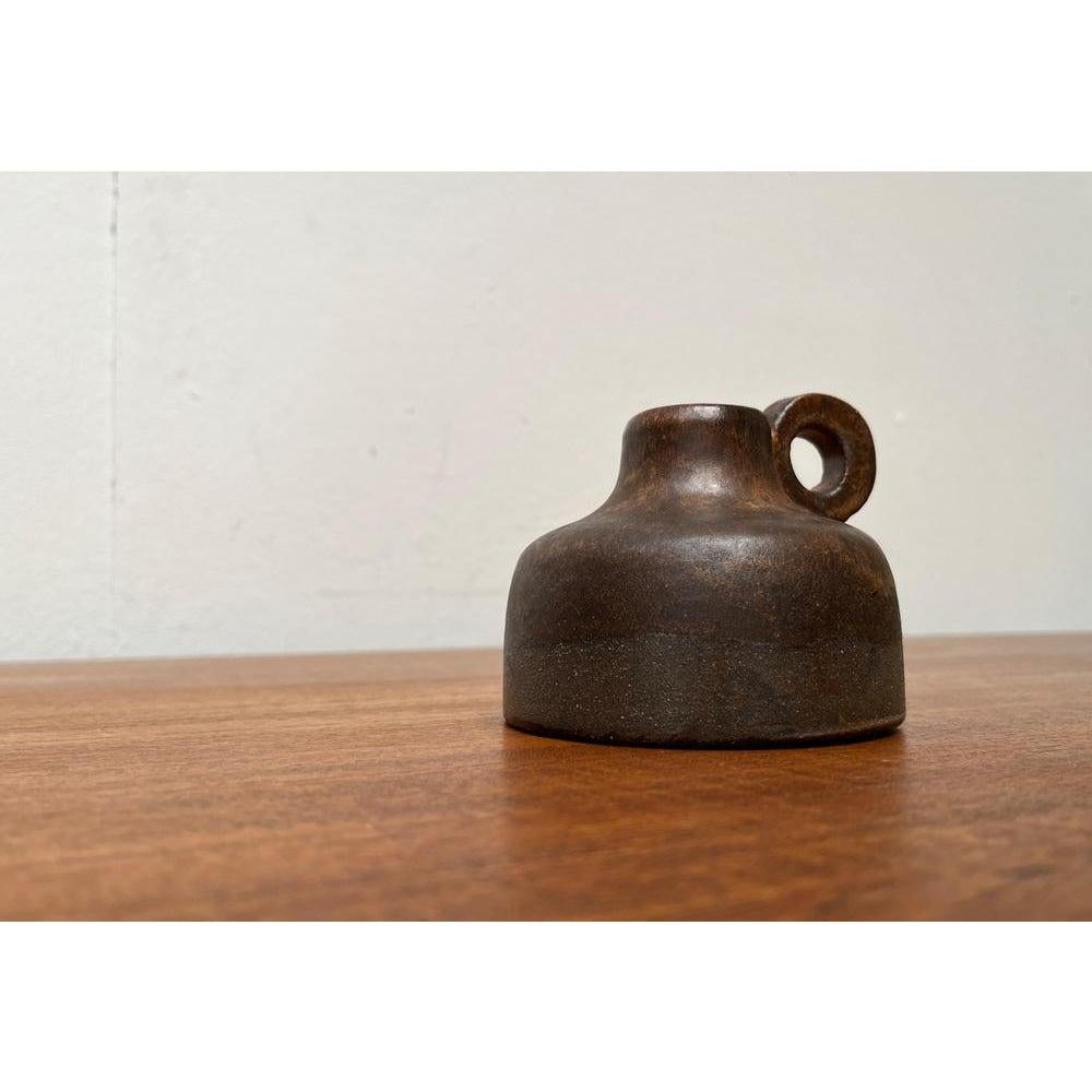 Mid-Century German Minimalist Studio Pottery Carafe Vase, 1960s For Sale 5