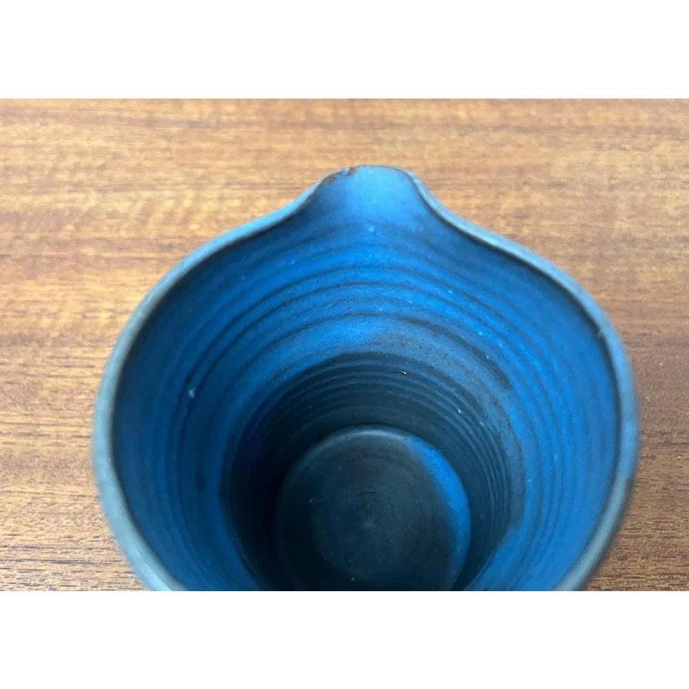Mid-Century German Minimalist Studio Pottery Carafe Vase 1960s For Sale 6