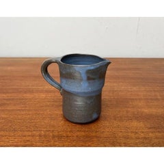 Mid-Century German Minimalist Studio Pottery Carafe Vase 1960s