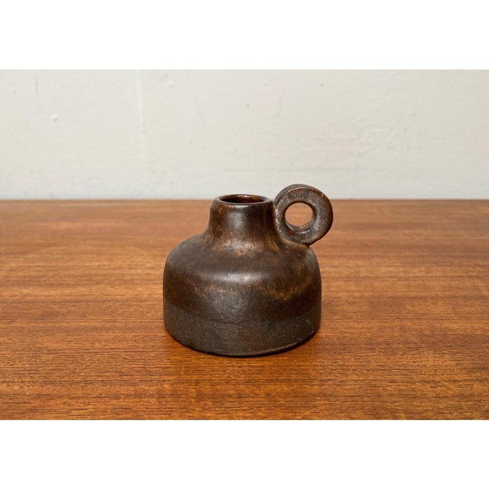 Ceramic Mid-Century German Minimalist Studio Pottery Carafe Vase, 1960s For Sale
