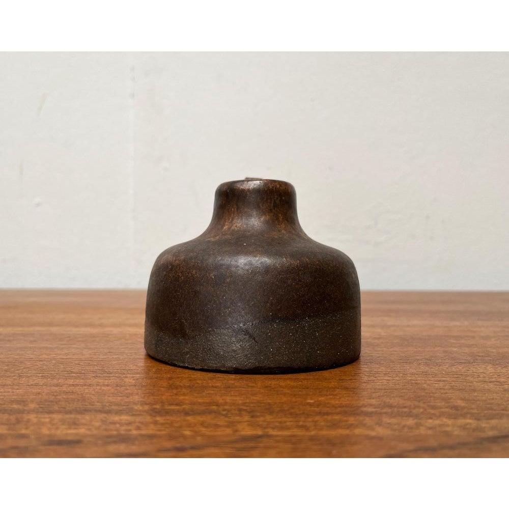 Mid-Century German Minimalist Studio Pottery Carafe Vase, 1960s For Sale 1