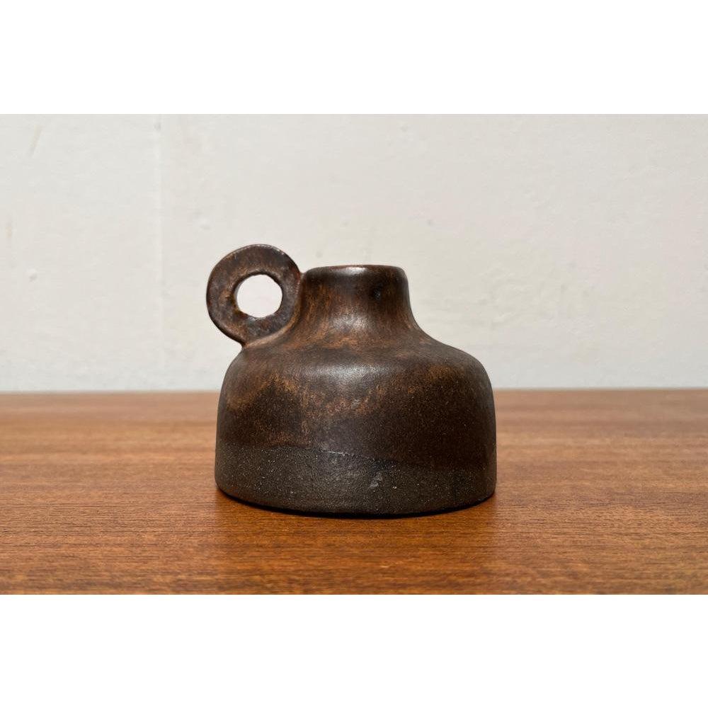 Mid-Century German Minimalist Studio Pottery Carafe Vase, 1960s For Sale 3