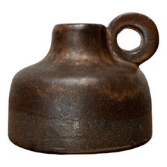 Vase carafe en poterie de studio minimaliste allemand du milieu du siècle, années 1960