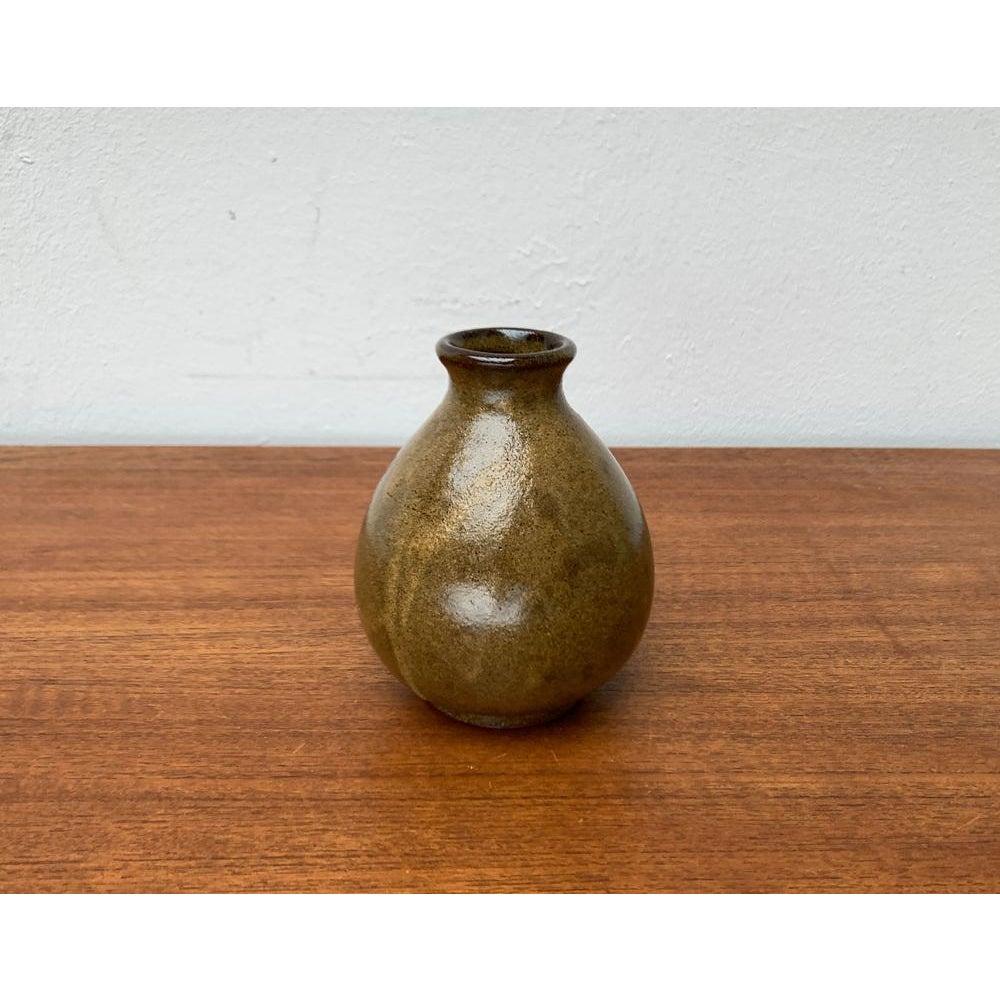 Mid-Century German Minimalist Studio Pottery Vase by Gudrun Friedrich, 1960s For Sale 4