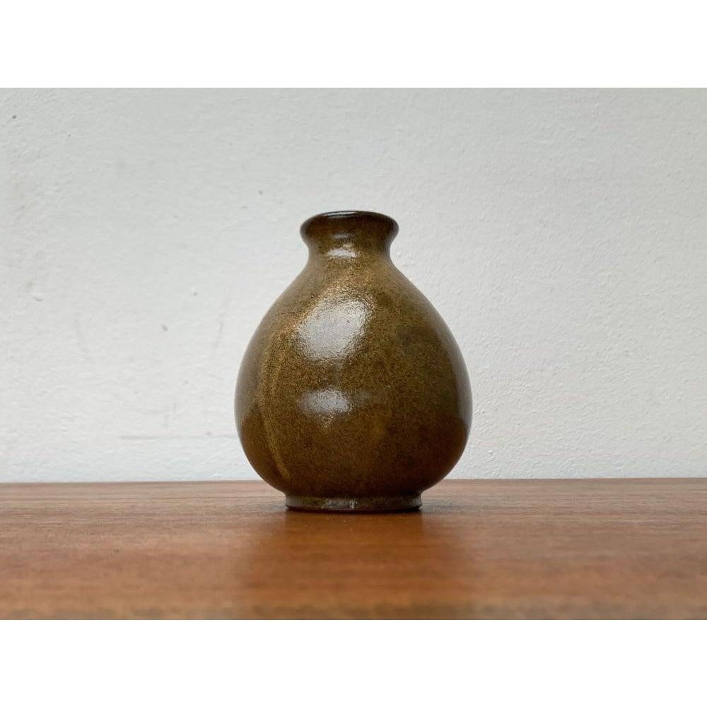 Mid-Century German Minimalist Studio Pottery Vase by Gudrun Friedrich, 1960s For Sale 3