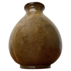 Jarrón de cerámica Studio Pottery minimalista alemana de mediados de siglo de Gudrun Friedrich, años 60