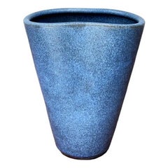Deutsche minimalistische Studio-Keramikvase aus der Mitte des Jahrhunderts von Hildegard und Peter Delius