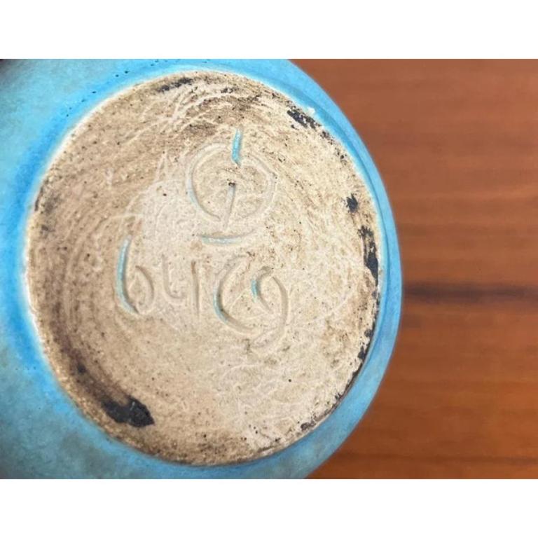 Mid-Century German Minimalist Studio Pottery Vase by Lu and Gerd Grove, 1964 For Sale 4