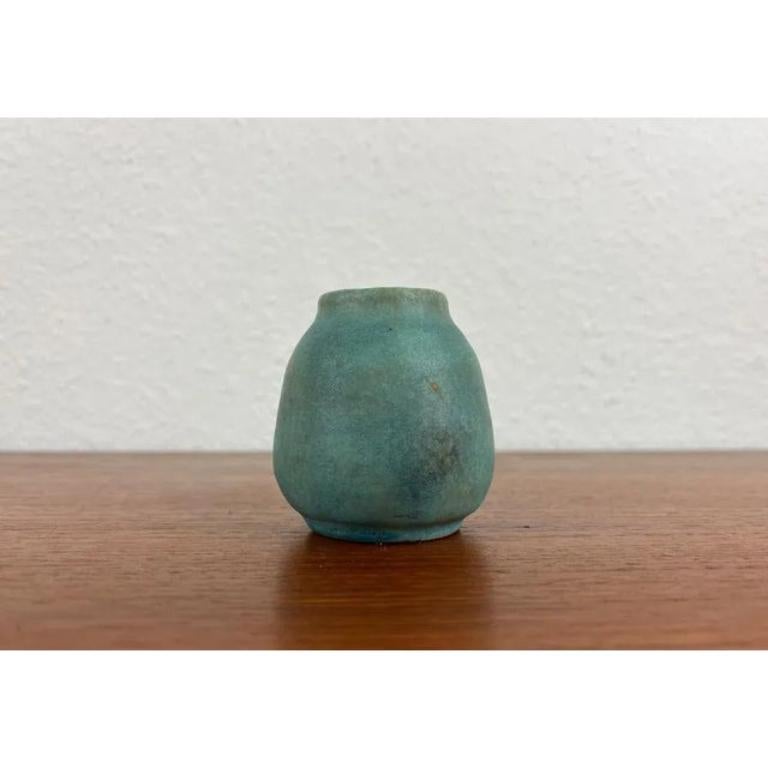 20th Century Mid-Century German Minimalist Studio Pottery Vase by Lu and Gerd Grove, 1964 For Sale