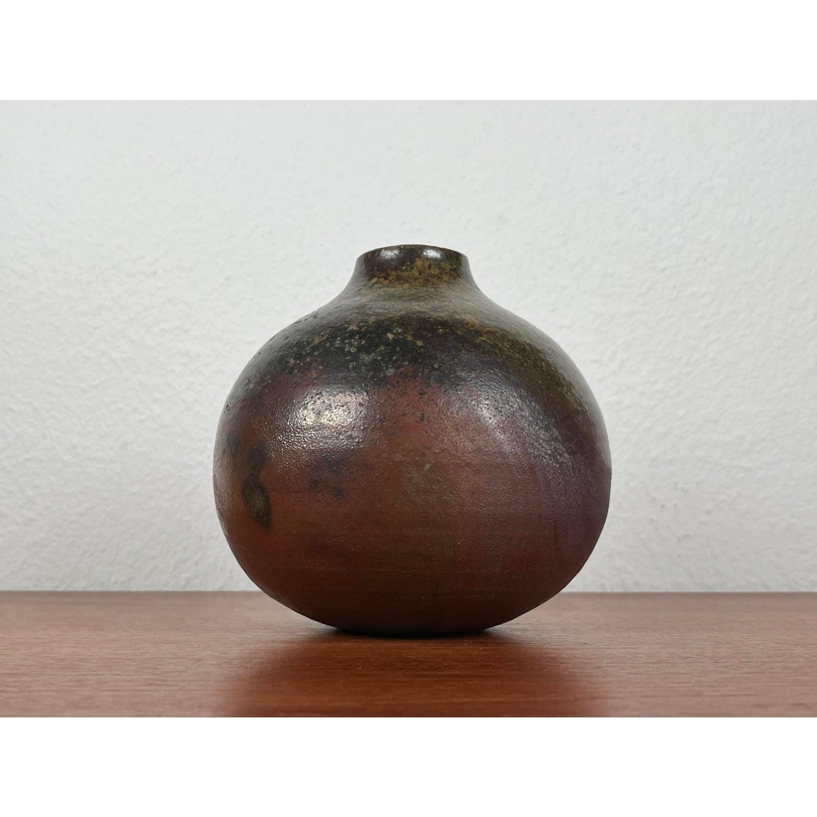 Ceramic Mid-Century German Minimalist Studio Pottery Vase For Sale