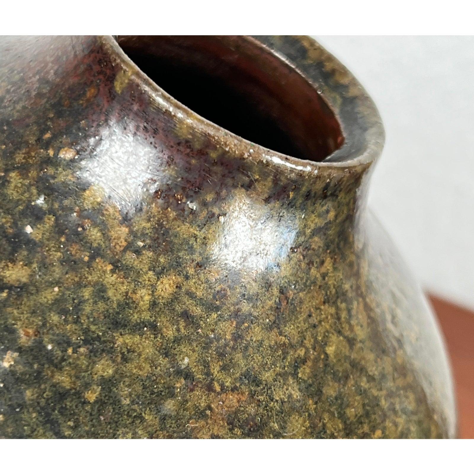 Mid-Century German Minimalist Studio Pottery Vase For Sale 2