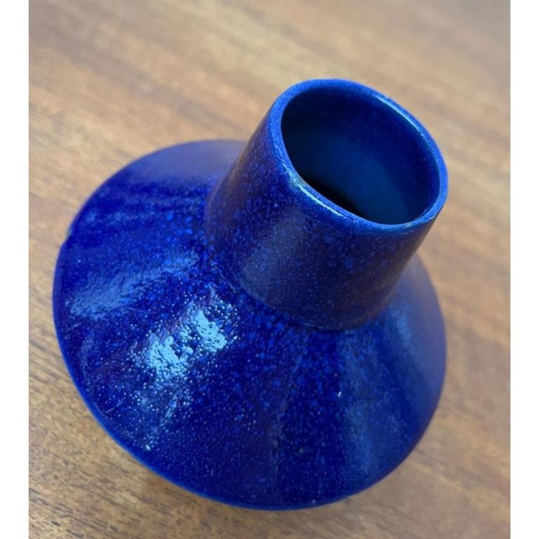 Mid-Century German Minimalist Studio Pottery Vase from BKW 1960s For Sale 5
