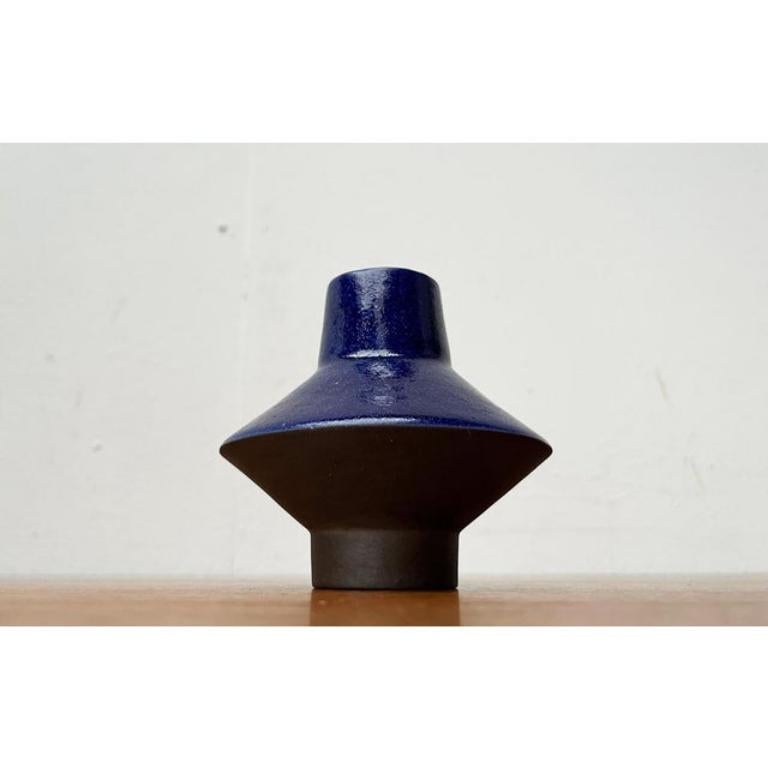 Mid-Century Modern Mid-Century German Minimalist Studio Pottery Vase from BKW 1960s For Sale